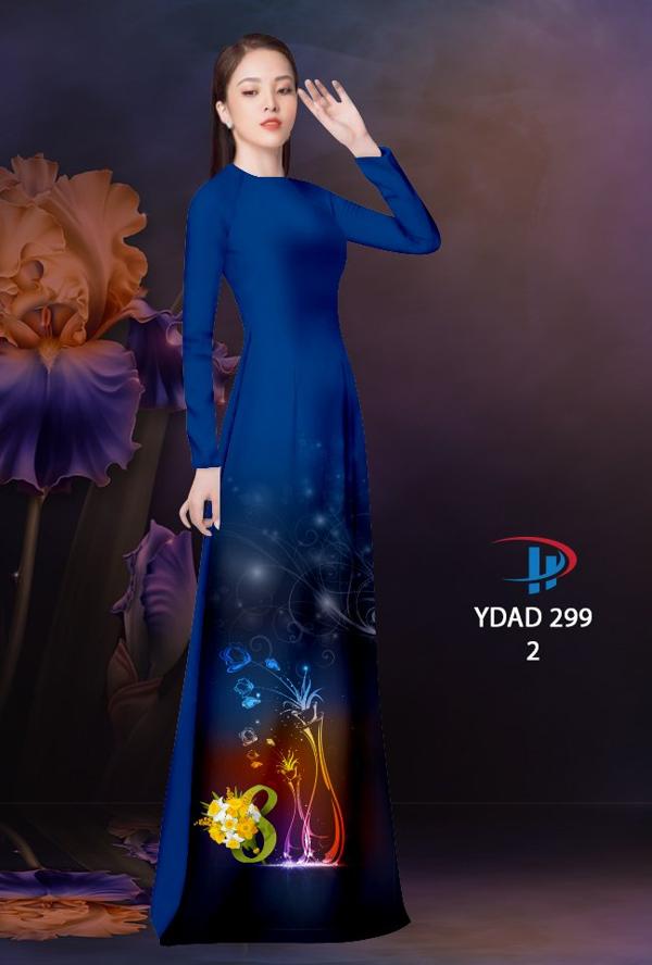 Vải Áo Dài Hoa In 3D AD YDAD299 3